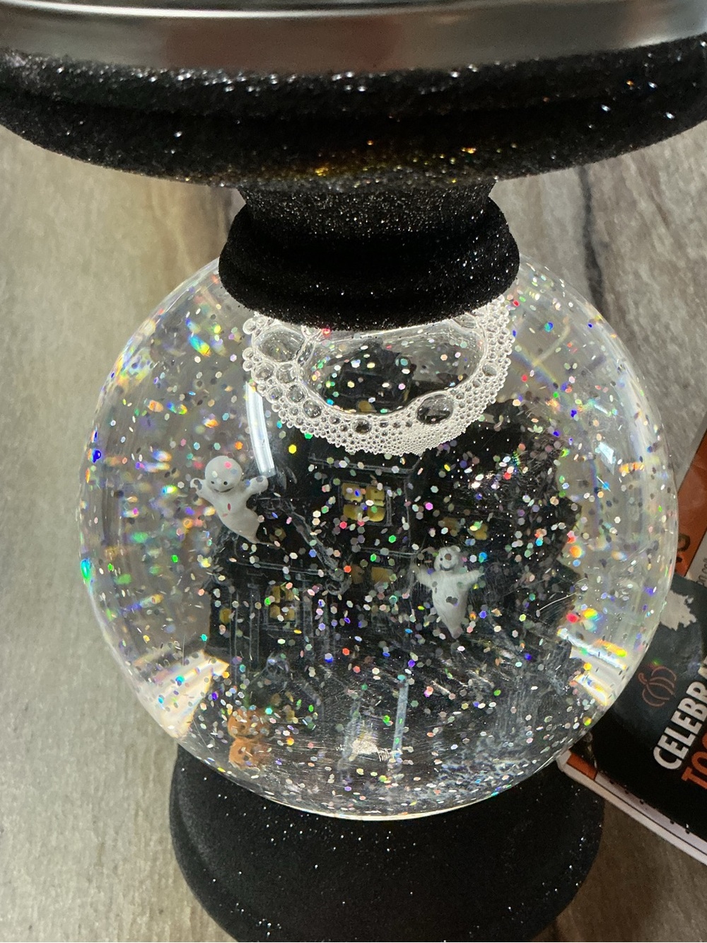 Celebrate Together Halloween Haunted House Shimmer Candle Holder